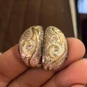 Used earrings.  Backs not included